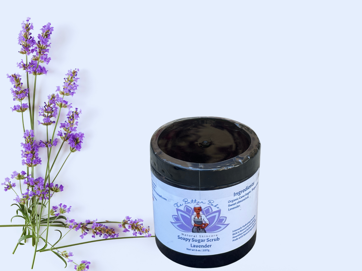 soapy sugar scrub