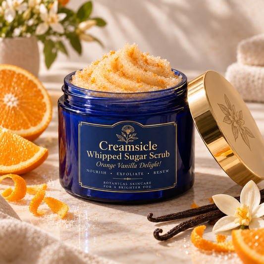 Creamsicle Whipped Sugar Scrub – Orange Vanilla Delight